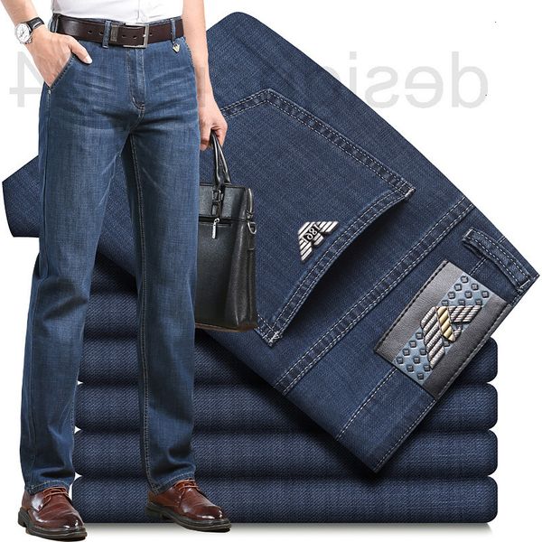 men's jeans designer brand spring and summer thin jeans men's high waist elastic straight tube loose business casual men bwwg, Blue
men's jeans designer brand spring and summer thin jeans men's high waist elastic straight tube loose business casual men bwwg, Blue