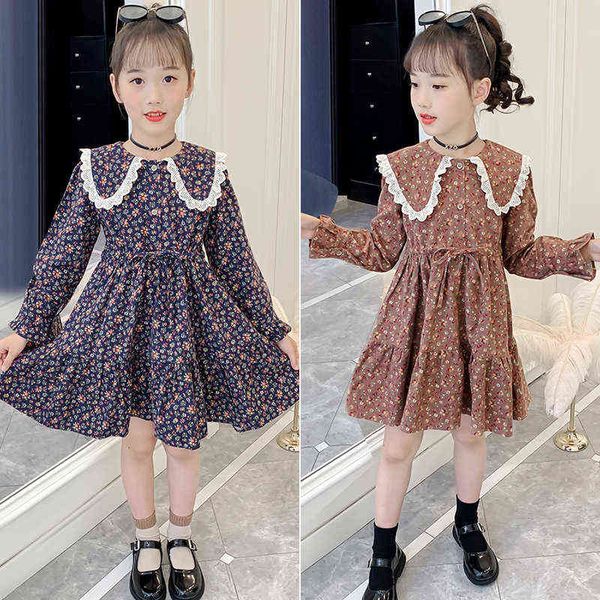 kids dresses for girls autumn new teenager sweet floral large lapel long-sleeved dress children clothing y220819, Red;yellow
kids dresses for girls autumn new teenager sweet floral large lapel long-sleeved dress children clothing y220819, Red;yellow