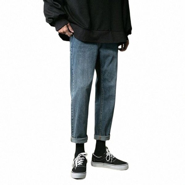 spring autumn korean fashion jeans male harajuku streetwear casual straight pants kpop slim denim trousers men clothing men's g3qh#, Blue
spring autumn korean fashion jeans male harajuku streetwear casual straight pants kpop slim denim trousers men clothing men's g3qh#, Blue