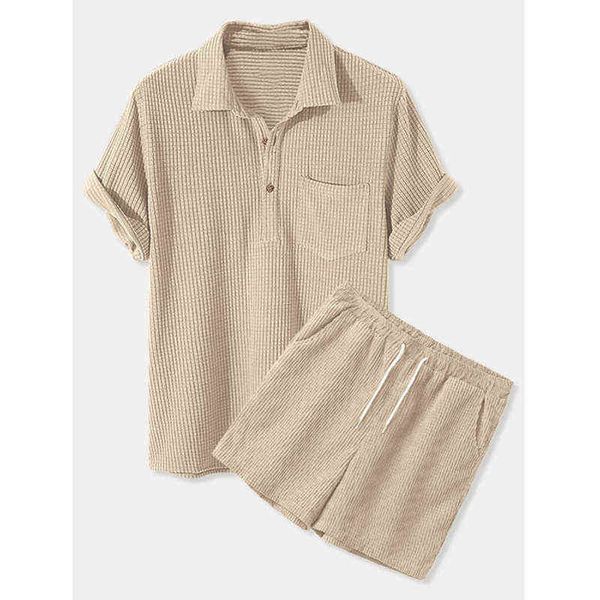 set kemeja pria musim panas korduroi tipis solid bersirkulasi lengan pendek kemeja wafel & celana pendek set pria dengan saku t220819, Gray
set kemeja pria musim panas korduroi tipis solid bersirkulasi lengan pendek kemeja wafel & celana pendek set pria dengan saku t220819, Gray