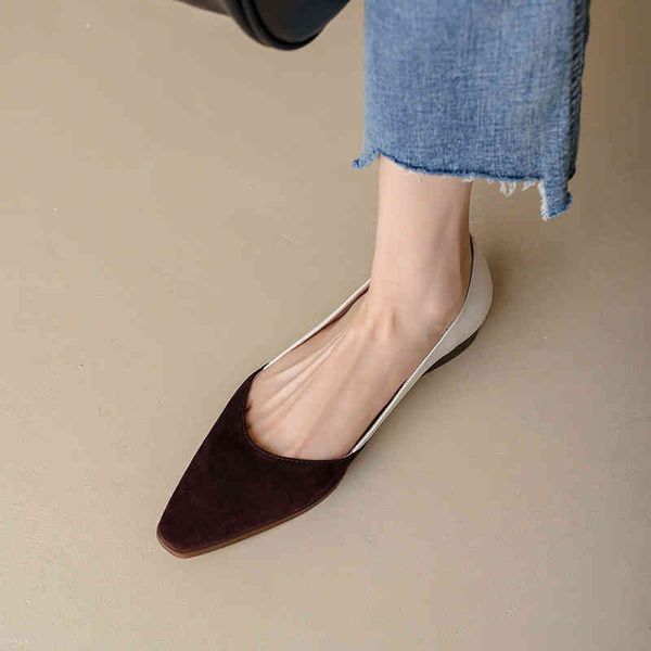 heel boots low women's shoes spring and summer leather shallow mouth pointed thick color matching french versatile flat sole q58j, Black
heel boots low women's shoes spring and summer leather shallow mouth pointed thick color matching french versatile flat sole q58j, Black