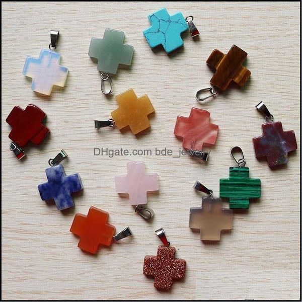 other cross pendant wholesale jewelry assort fit necklaces making fashion natural stone pendants drop delivery 2021 bdejewelry dh4gd 
other cross pendant wholesale jewelry assort fit necklaces making fashion natural stone pendants drop delivery 2021 bdejewelry dh4gd