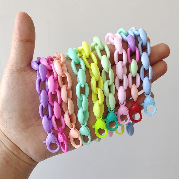 zx simple bright strand acrylic chain bracelet for women candy color geometric handmade wholesale accessories bijoux, Black
zx simple bright strand acrylic chain bracelet for women candy color geometric handmade wholesale accessories bijoux, Black