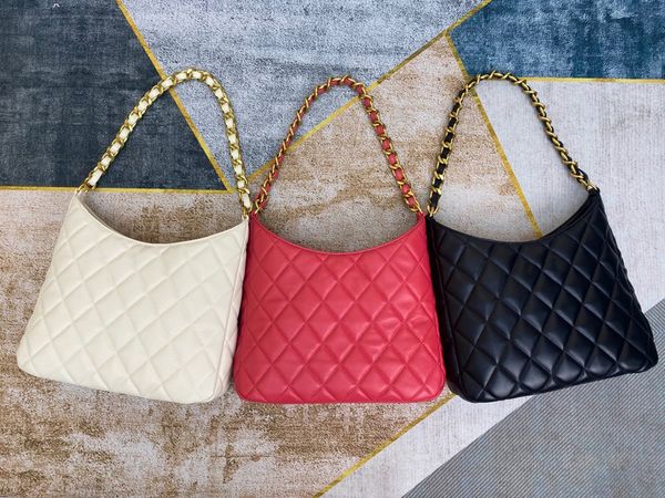 tz ladies calfskin hobo underarm bag thick chain semi-circular design full of fashion all-match practical light gold buckle shoulder crossbo
tz ladies calfskin hobo underarm bag thick chain semi-circular design full of fashion all-match practical light gold buckle shoulder crossbo