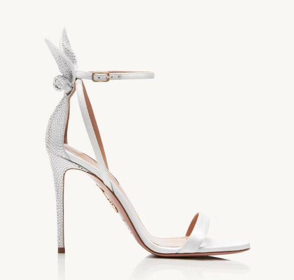 luxury brands lady sandal high heels bow tie 105mm crystal-embellished satin sandals wedding party dress shoes with box, Black
luxury brands lady sandal high heels bow tie 105mm crystal-embellished satin sandals wedding party dress shoes with box, Black