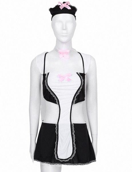 bras sets maid costume bodysuit women lace trim lingerie set back cross bra skirt with g-string headband neck strap for valentine day e4ru#, Red;black
bras sets maid costume bodysuit women lace trim lingerie set back cross bra skirt with g-string headband neck strap for valentine day e4ru#, Red;black