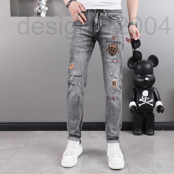 men's jeans designer embroidered trendy jeans men's thin cigarette grey slim fit small foot print summer 2022 new high-end 5dlw, Blue
men's jeans designer embroidered trendy jeans men's thin cigarette grey slim fit small foot print summer 2022 new high-end 5dlw, Blue
