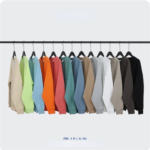 autumn solid color sweatshirt round collar casual minimalist loose long sleeve trendy harajuku couple women pullovers 220819, Black
autumn solid color sweatshirt round collar casual minimalist loose long sleeve trendy harajuku couple women pullovers 220819, Black