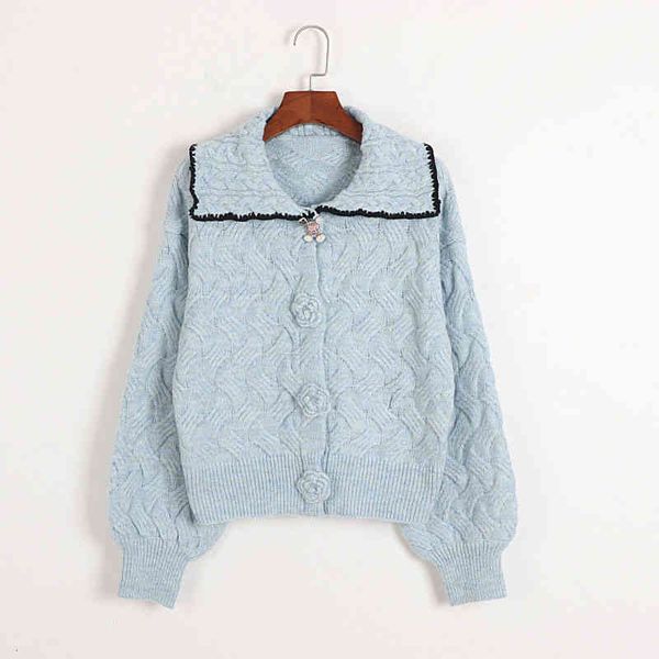 women's sweaters autumn winter hook flower button single row lapel cardigan women's sweet wind knitted sweater jacket short na32, White;black
women's sweaters autumn winter hook flower button single row lapel cardigan women's sweet wind knitted sweater jacket short na32, White;black