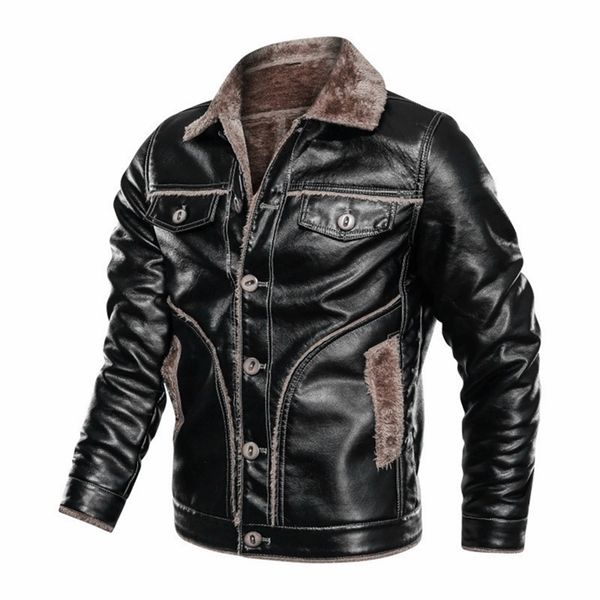 men's leather clothing european and american fashion slim men motorcycle pu plus fleece fur one leather jacket for men 220818, Black;brown
men's leather clothing european and american fashion slim men motorcycle pu plus fleece fur one leather jacket for men 220818, Black;brown