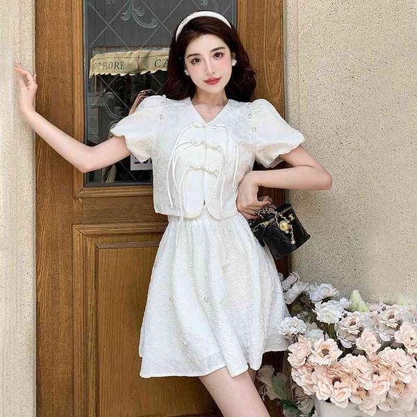 two piece dress french high-grade white small dress female design sense celebrity temperament nail bead bubble sleeve cheongsam two-piece se
two piece dress french high-grade white small dress female design sense celebrity temperament nail bead bubble sleeve cheongsam two-piece se