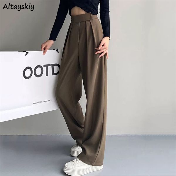draped straight pants women solid all match s 3xl elegant office ladies high waist trousers autumn classic retro loose mopping 220819, Black;white
draped straight pants women solid all match s 3xl elegant office ladies high waist trousers autumn classic retro loose mopping 220819, Black;white