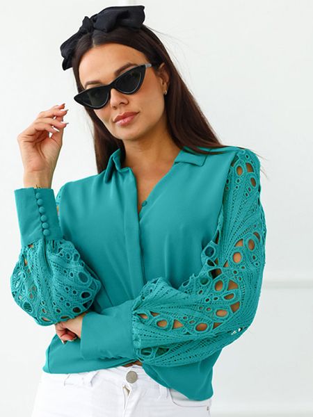 satin hollow out women s shirt lace patchwork lapel fashion mesh office ladies shirts spring white button female 220819
satin hollow out women s shirt lace patchwork lapel fashion mesh office ladies shirts spring white button female 220819