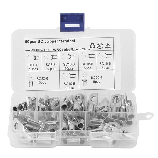 60pcs sc terminals red copper electrical cable connector set easy wire insertion
60pcs sc terminals red copper electrical cable connector set easy wire insertion