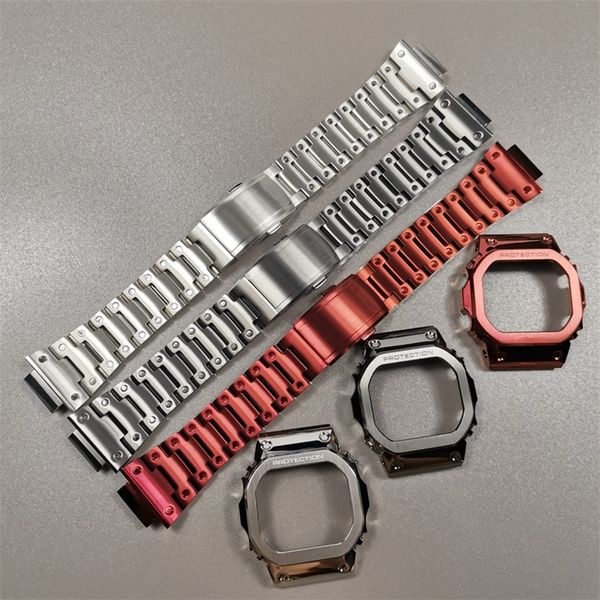 dw5600 watchband and bezel metal set for gwm5610 gw5000 stainless steel watchband case dw5600 gw-m5610 gw5000 series with tools 220819, Black;brown
dw5600 watchband and bezel metal set for gwm5610 gw5000 stainless steel watchband case dw5600 gw-m5610 gw5000 series with tools 220819, Black;brown