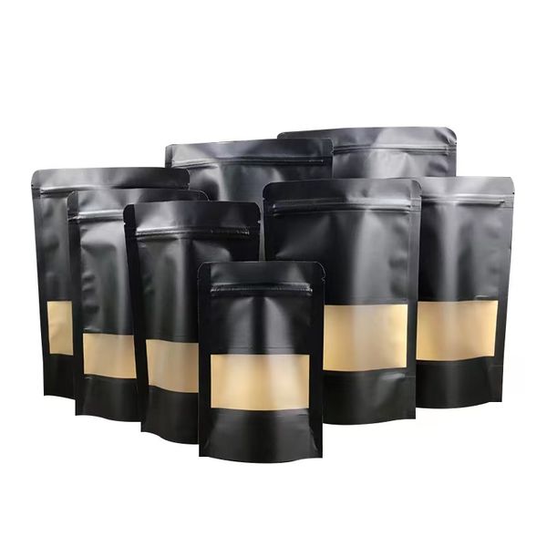 smell proof black kraft bag stand up pouch window 3.9"x5.9" odorless zipper lock reclosable doypack for food storage wholesale fac
smell proof black kraft bag stand up pouch window 3.9"x5.9" odorless zipper lock reclosable doypack for food storage wholesale fac