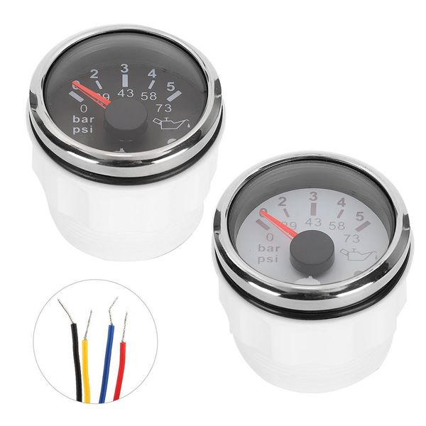 52mm/2in ip67 oil pressure gauge 0-5bar 0-73psi meter with smart alarm for cars/yachts/boats
52mm/2in ip67 oil pressure gauge 0-5bar 0-73psi meter with smart alarm for cars/yachts/boats