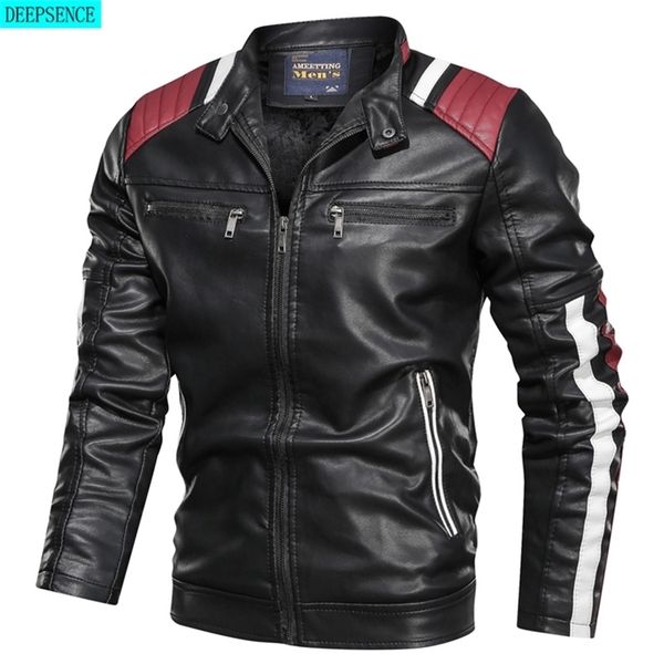 product color matching casual men's leather jacket casual trend stand-up collar spring and autumn leather jacket men 220818, Black;brown
product color matching casual men's leather jacket casual trend stand-up collar spring and autumn leather jacket men 220818, Black;brown