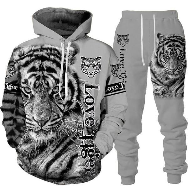 animal 3d tiger printed hoodie pants suit cool menwomen 2 pcs sportwear tracksuit set autumn and winter mens clothing 220818, Gray
animal 3d tiger printed hoodie pants suit cool menwomen 2 pcs sportwear tracksuit set autumn and winter mens clothing 220818, Gray