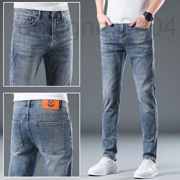 men's jeans designer 2022 spring light color men's jeans thin material trousers fashion brand versatile high-end luxury european p, Blue
men's jeans designer 2022 spring light color men's jeans thin material trousers fashion brand versatile high-end luxury european p, Blue