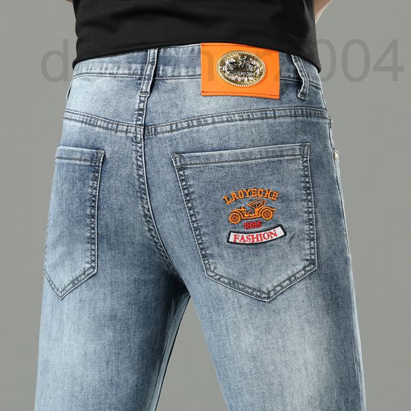 men's jeans designer european men's new embroidered denim pants fashion brand autumn slim fit small foot high-end tb9z, Blue
men's jeans designer european men's new embroidered denim pants fashion brand autumn slim fit small foot high-end tb9z, Blue