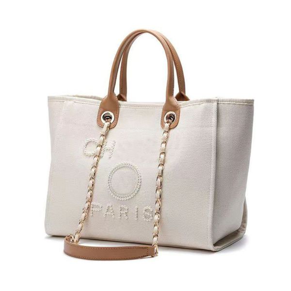 women's luxury fashion handbags evening bags brand ch pearl tote canvas beach bag female portable large capacity big handbag designers
women's luxury fashion handbags evening bags brand ch pearl tote canvas beach bag female portable large capacity big handbag designers