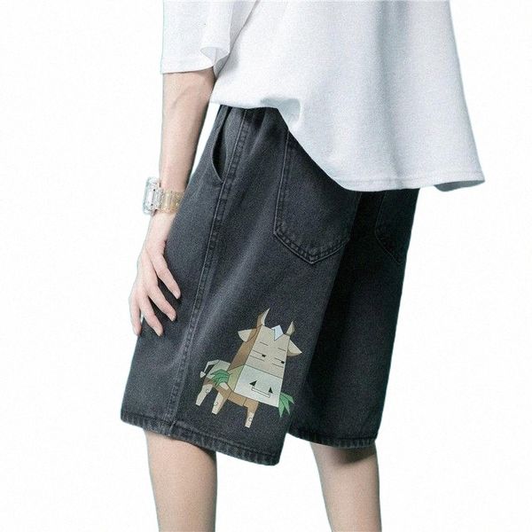 men's jeans denim shorts loose straight leg wide-leg five-point pants washed printed cartoon casual summer thin hip-hop streetwear o8bd, Blue
men's jeans denim shorts loose straight leg wide-leg five-point pants washed printed cartoon casual summer thin hip-hop streetwear o8bd, Blue