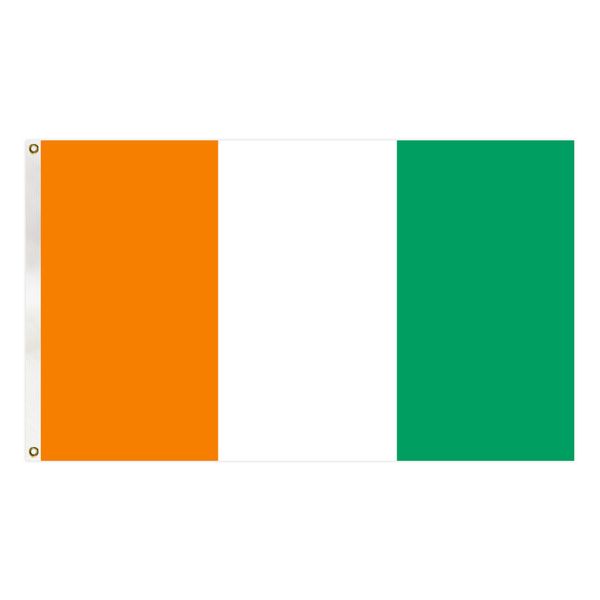 ivory coast flag country national banner 90x150 cm outdoor decoration banner with two brass grommets
ivory coast flag country national banner 90x150 cm outdoor decoration banner with two brass grommets