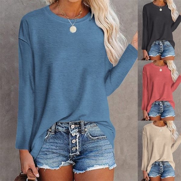 autumn long sleeve o-neck cotton women t-shirt casual basic solid loose oversized y2k tee shirts elegant female clothing 220318, White
autumn long sleeve o-neck cotton women t-shirt casual basic solid loose oversized y2k tee shirts elegant female clothing 220318, White