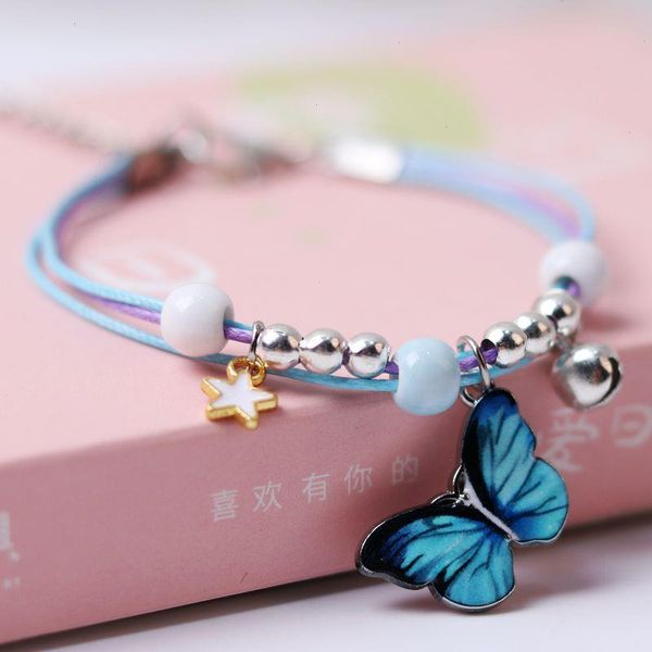 cute butterfly drip glaze pendant strands bracelet hand-wowen hand made bells bracelets bangles for women girl children wholesale, Black
cute butterfly drip glaze pendant strands bracelet hand-wowen hand made bells bracelets bangles for women girl children wholesale, Black