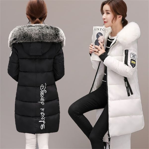 women winter outwear korean big fur collar down cotton parka slim mid long fashion overcoat warm thick wadded jacket coat 220819, Black;brown
women winter outwear korean big fur collar down cotton parka slim mid long fashion overcoat warm thick wadded jacket coat 220819, Black;brown