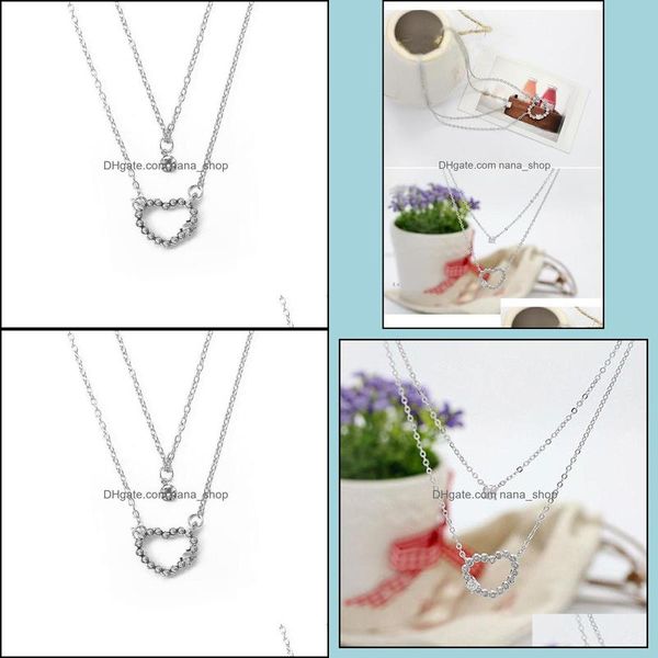 pendant necklaces heart double shiny clavicle chain necklace drop delivery 2021 jewelry pendants nanashop dh5qo, Silver
pendant necklaces heart double shiny clavicle chain necklace drop delivery 2021 jewelry pendants nanashop dh5qo, Silver