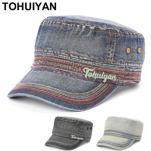branded military hat casual cotton army cap fashion women flat caps spring summer bone gorras cadet hats for men 220819, Blue;gray
branded military hat casual cotton army cap fashion women flat caps spring summer bone gorras cadet hats for men 220819, Blue;gray