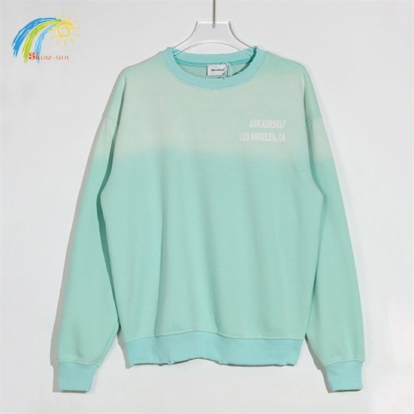 hip hop gradient mint green askyurself sweatshirts men women 11 cotton foam letter askyurself hoodie distressed pullover 220819, Black
hip hop gradient mint green askyurself sweatshirts men women 11 cotton foam letter askyurself hoodie distressed pullover 220819, Black