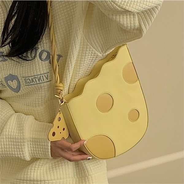 fashion lovely cheese shape women shoulder bag yellow pu leather girls underarm bags female cute purse handbags 220629
fashion lovely cheese shape women shoulder bag yellow pu leather girls underarm bags female cute purse handbags 220629