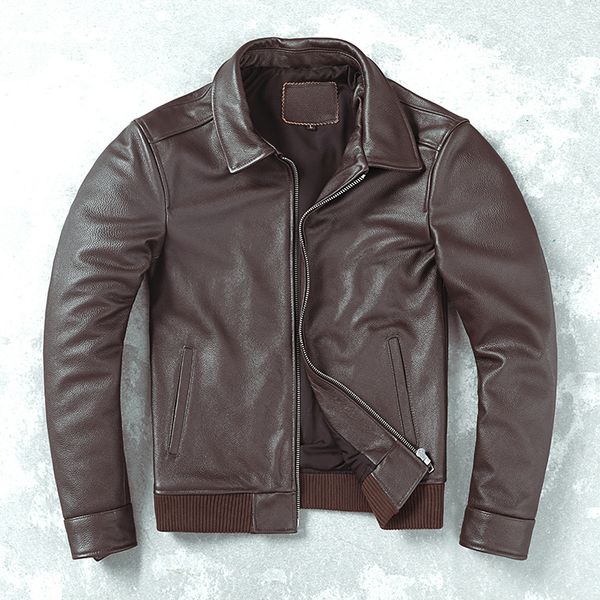 plus size father's genuine leather jacket100 natural cowhide coatmen classic casual leather cloth 220819, Black;brown
plus size father's genuine leather jacket100 natural cowhide coatmen classic casual leather cloth 220819, Black;brown
