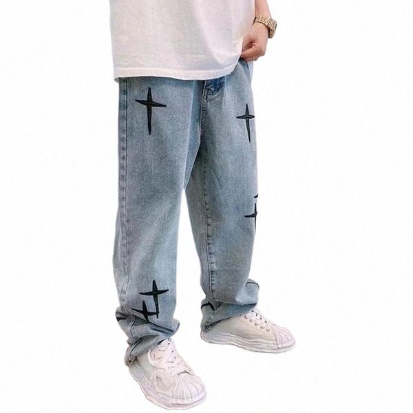 men's jeans 2022 vetement homme cross embroidery vintage baggy for men pants y2k clothes distressed hip hop denim trousers ropa hombre, Blue
men's jeans 2022 vetement homme cross embroidery vintage baggy for men pants y2k clothes distressed hip hop denim trousers ropa hombre, Blue