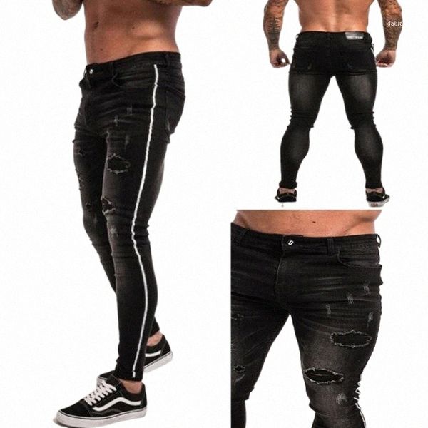 men's jeans mens side stripe skinny scratch hole distressed denim pencil pants man black tore up streetwear stretchable trousers 20221, Blue
men's jeans mens side stripe skinny scratch hole distressed denim pencil pants man black tore up streetwear stretchable trousers 20221, Blue