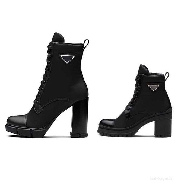 luxury designer women ankle boots heel leather and nylon fabric booties fashion biker australia platform heels winter sneakers size 35-41, Black
luxury designer women ankle boots heel leather and nylon fabric booties fashion biker australia platform heels winter sneakers size 35-41, Black