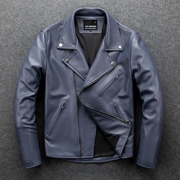 guseemio male genuine leather sheepskin clothing short metal decor real leather jackets spring and autumn fashion leather motor 220819, Black;brown
guseemio male genuine leather sheepskin clothing short metal decor real leather jackets spring and autumn fashion leather motor 220819, Black;brown