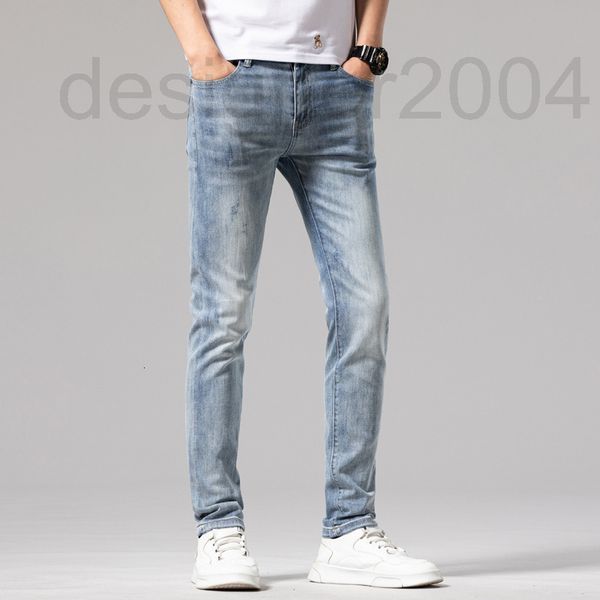 men's jeans designer 2021 new fashion brand jeans men's slim pants casual lo4r, Blue 
men's jeans designer 2021 new fashion brand jeans men's slim pants casual lo4r, Blue