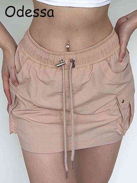odessa y2k aesthetics low waist micro skirts women pockets lace up adjustable sweet pencil skirt female cute bottoms clubwear t220819, Black
odessa y2k aesthetics low waist micro skirts women pockets lace up adjustable sweet pencil skirt female cute bottoms clubwear t220819, Black