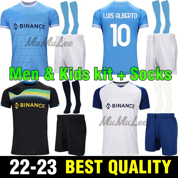 men kids sets 2022 2023 lazio soccer jersey anniversary football shirt 22 23 pedro black luis alberto immobile sergej maillot maglia da calc
men kids sets 2022 2023 lazio soccer jersey anniversary football shirt 22 23 pedro black luis alberto immobile sergej maillot maglia da calc