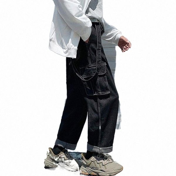 men's jeans 2022 streetwear fashion denim cargo pants men hip hop straight vintage black 2xl plus size high waist homme overalls1 b1mr#, Blue
men's jeans 2022 streetwear fashion denim cargo pants men hip hop straight vintage black 2xl plus size high waist homme overalls1 b1mr#, Blue