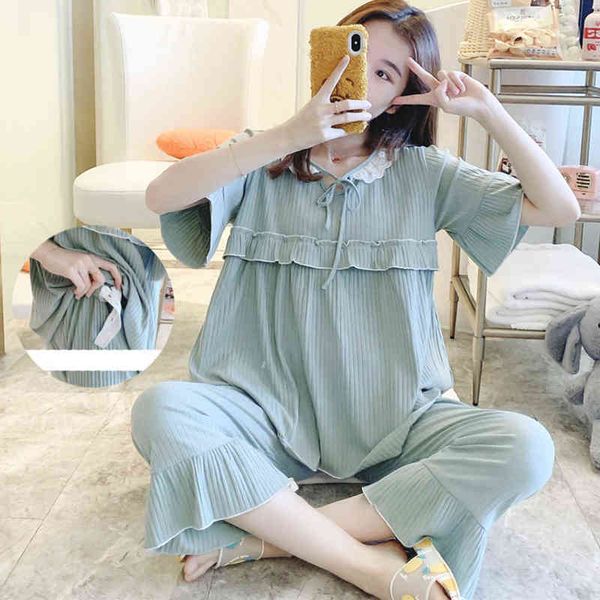 fdfklak summer thin pinkblue pure cotton pajamas breastfeeding nightwear short sleeve nursing nightwear pregnancy pajamas j220813, White
fdfklak summer thin pinkblue pure cotton pajamas breastfeeding nightwear short sleeve nursing nightwear pregnancy pajamas j220813, White