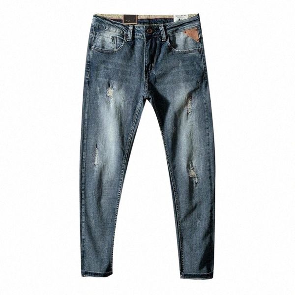 fashion streetwear men jeans retro wash slim fit elastic paint designer jeans men denim pants elastic hip hop t91j#, Blue
fashion streetwear men jeans retro wash slim fit elastic paint designer jeans men denim pants elastic hip hop t91j#, Blue