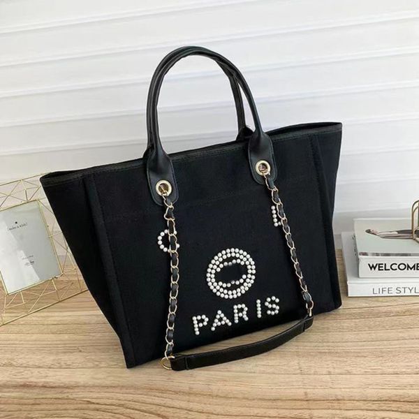 women's luxury fashion handbags pearl evening bags brand ch canvas beach bag designers female large capacity shopping totes handbag big
women's luxury fashion handbags pearl evening bags brand ch canvas beach bag designers female large capacity shopping totes handbag big