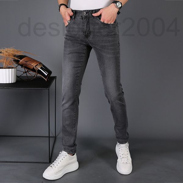 men's jeans designer summer high-grade black grey men's jeans thin elastic slim fit small feet korean version trend light luxury f, Blue
men's jeans designer summer high-grade black grey men's jeans thin elastic slim fit small feet korean version trend light luxury f, Blue