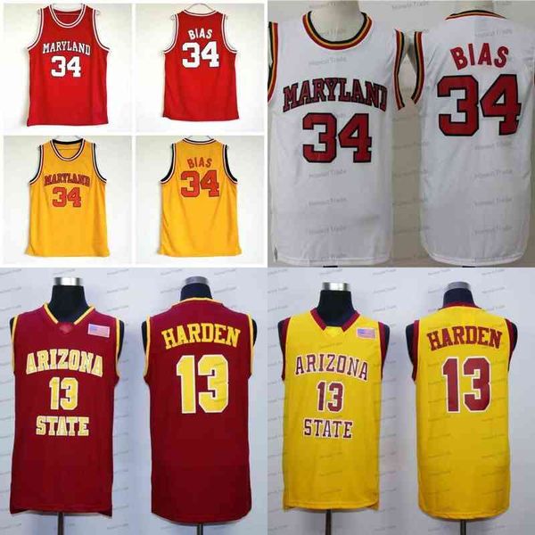 ncaa college maryland 34 len bias jerseys red arizona state white 13 james harden yellow white mens basketball jersey, Black
ncaa college maryland 34 len bias jerseys red arizona state white 13 james harden yellow white mens basketball jersey, Black
