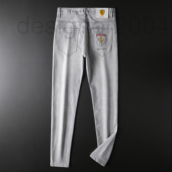 men's jeans designer high end jeans men's fashion brand pants spring and summer style small foot slim fit korean version elastic 7, Blue
men's jeans designer high end jeans men's fashion brand pants spring and summer style small foot slim fit korean version elastic 7, Blue